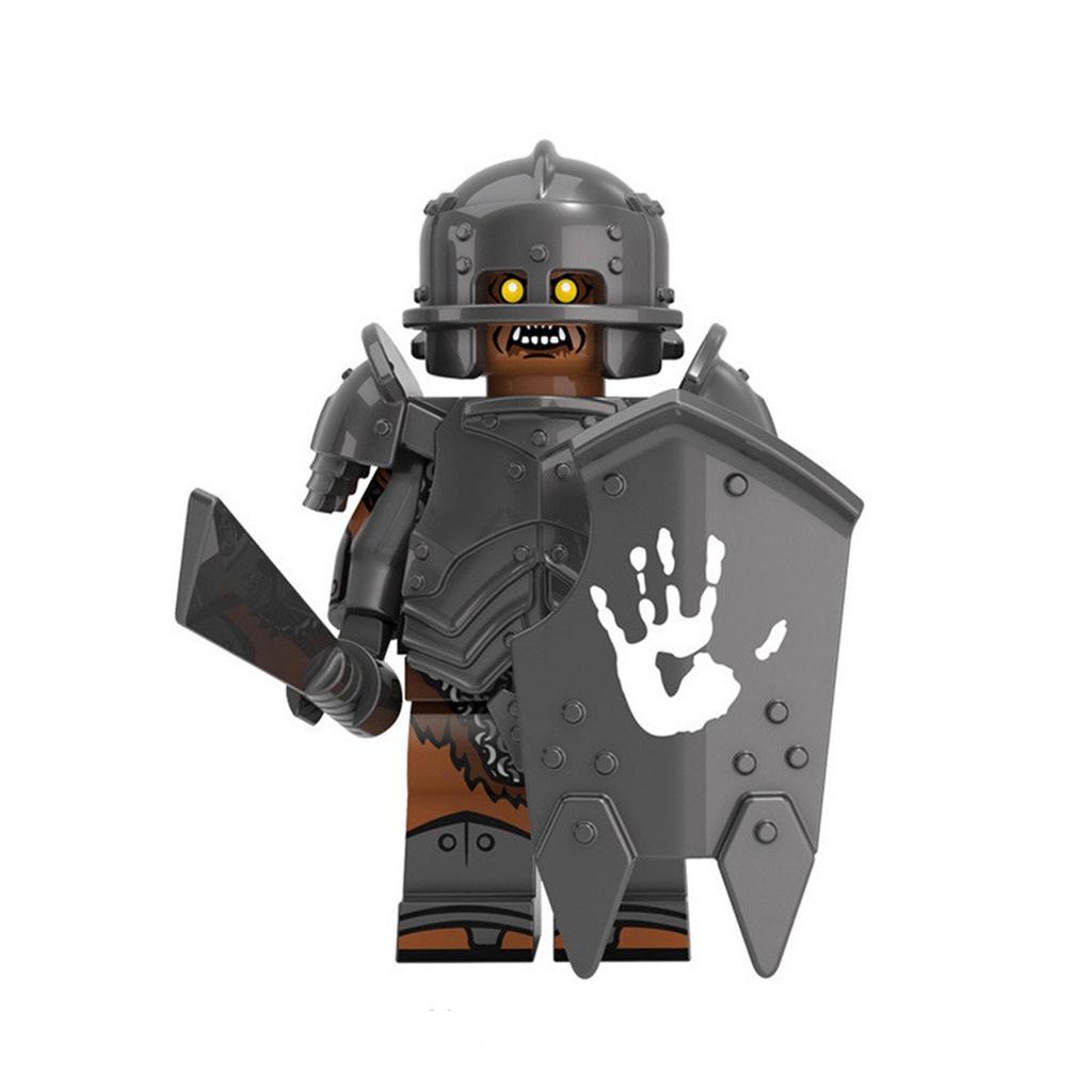 Kt1033 Серия мини-фигурок Magic Lord Могучий орк Xp254-261 Детская развивающая игрушка-конструктор