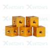 10Pcs M3 x 10 x 10 x 6mm/10mm  Cube Connector Aluminium Alloy Anodized Fixing Bracket 6 way Square Spacer Standoff Tee