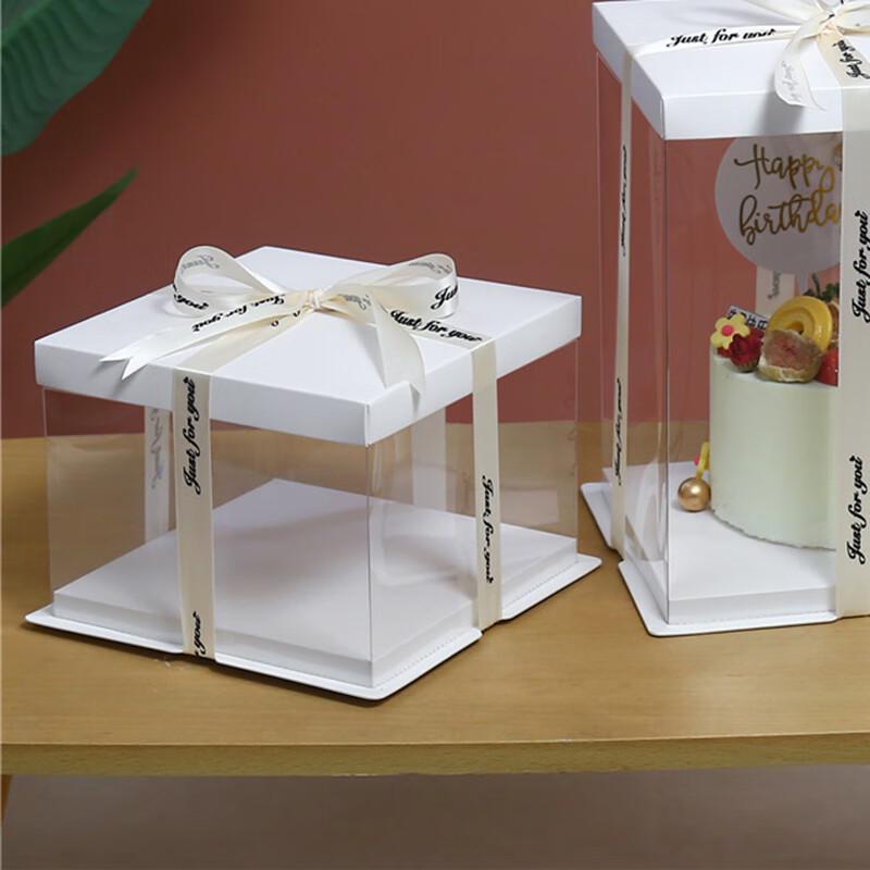 Clear 8-inch Single Layer Cake Box