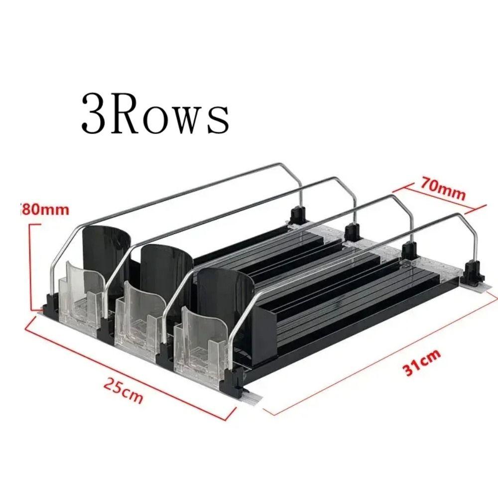 Spring Push Can Organizer Self-Pushing Beverage Pusher Shelf Storage Shelf Can Shelf Pusher Water