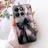 For Motorola Moto G86 Power Cute Flower Butterfly Cat Painted Case For Moto G86 G86Power Black Silicone Soft Phone Cases