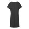 Fashion High Street Straight Loose Mid Dress Vintage O Neck Bow Tie Party Dresses Casual Office Lady Short Sleeved A-line Dress