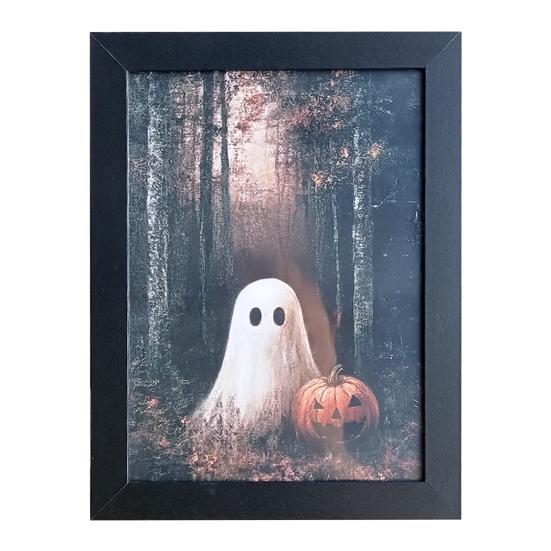 Framed Ghost Picture Ghost Wall Art Decoration Creepy Gothic Picture