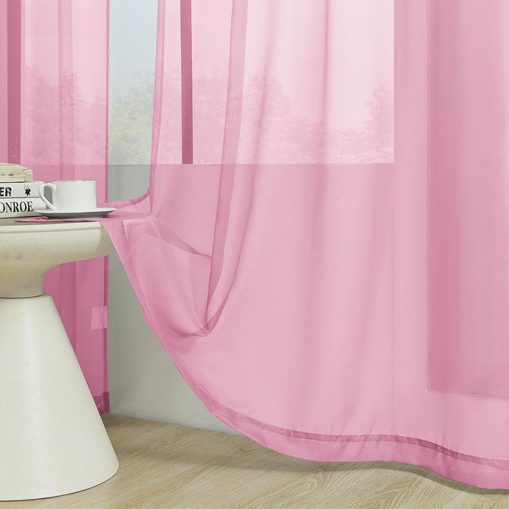 Однотонная перфорированная тюлевая занавеска из трилена, полузатемняющая, для гостиной или балкона