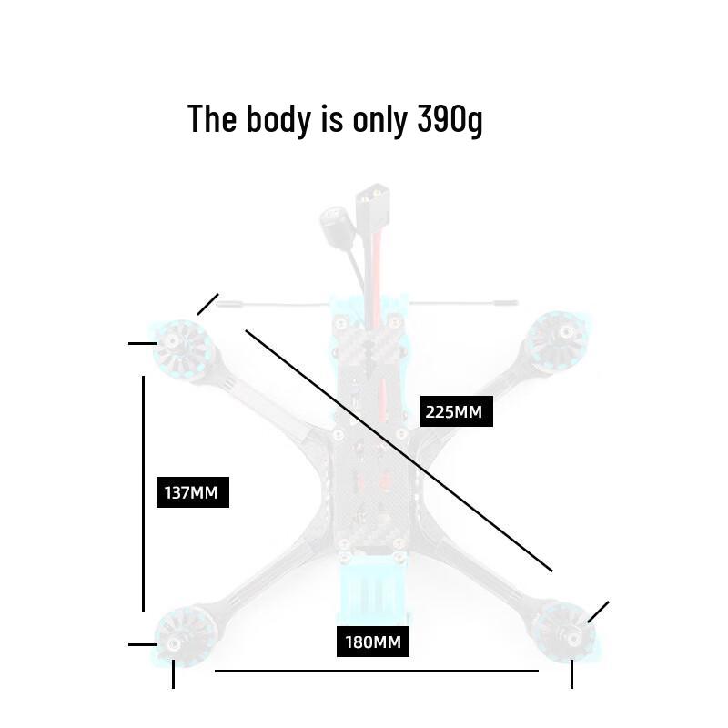 Jiangming MAK5 FPV Freestyle Ready-to-Fly Drone (CN version)