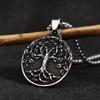 Новый креативный дизайн, винтажное ожерелье «Древо жизни», мужское кулон в стиле скандинавского викинга, защитное ювелирное изделие, подарок