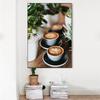 Фреска Десерт Кафе Ресторан Lounge Кофе Латте Кухня Украшения Холст Картина Плакат Картина Спальня Настенное Художественное Украшение