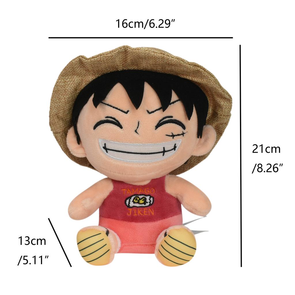 One Piece Original Plush Toy Luffy Chopper Ace Roronoa Zoro Cartoon Anime Cute 8 Inch Stuffed Doll for Kids Xmas Gifts 20CM