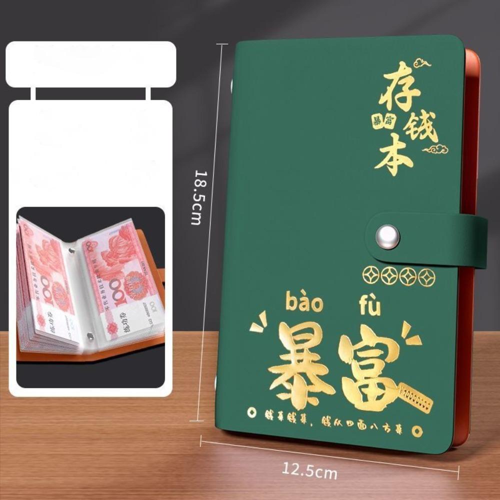 Soft PU 100 Envelopes Money Saving Challenge Waterproof Savings Challenges Sheets  Gift