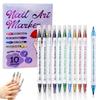 10/12 Colors Quick Dry Nail Art Polish Pens 10/12 Colors Nail Brush Marker Sets  for DIY Nail Art
