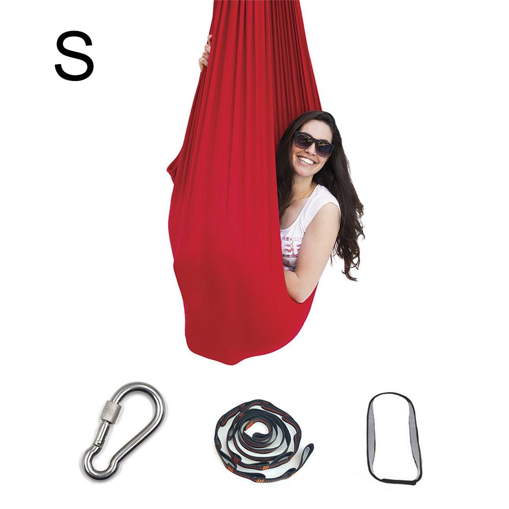 Детский гамак для йоги, эластичная кровать, качели для дома и улицы, регулируемый гамак, инструмент для йоги и фитнеса с удлинителями