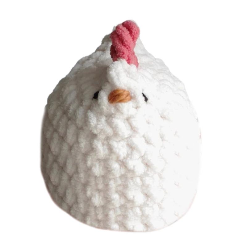 Crochet Chicken Chicken Stuffed Chicken Decoration Stuffed Animal Chicken Mamas and Mini Chicken Party Supply X3UC