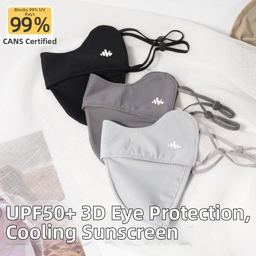 UPF50+ Sunscreen Face Mask Contour The Face Facekini Reusable UV Protection Face Cover Summer
