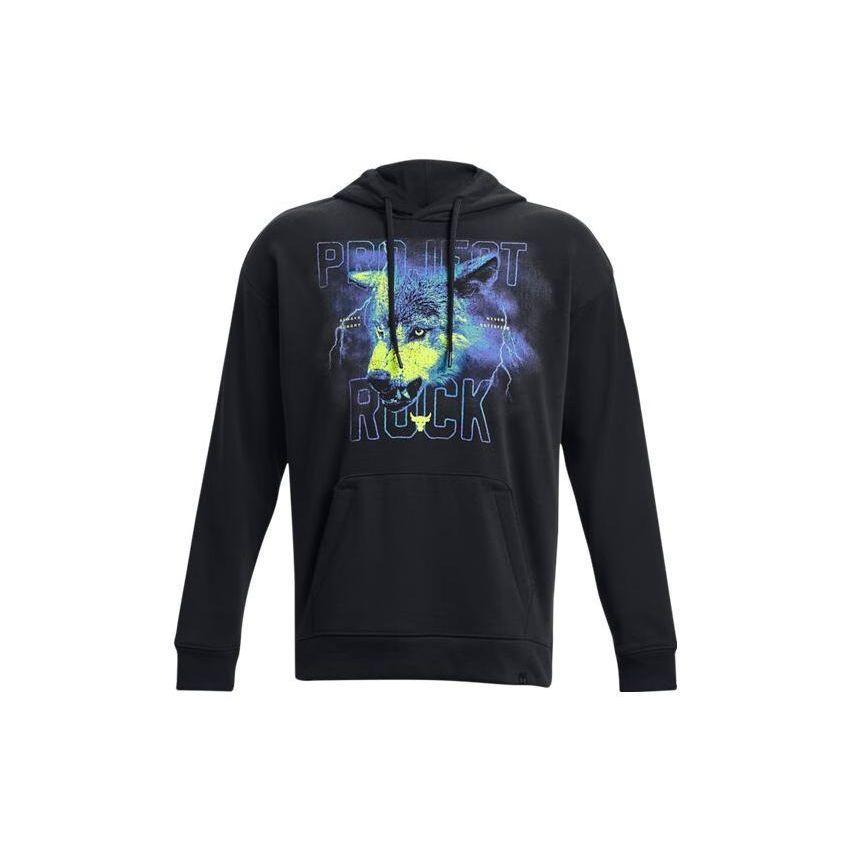 Under Armour Худи мужское Project Rock из плотного хлопка Черный 1380152-001