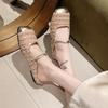 Баотоу полутапочки женские 2025 лето новый уличный стиль с одной педалью ленивые туфли французские высококлассные маленькие ароматные сандалии