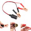 12V Car Battery Clamp Alligator Clip Cable with Lighter Socket Adapter