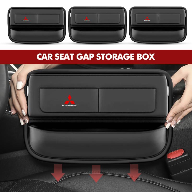 Для Mitsubishi Автомобильный Логотип Заполнитель Зазора Сиденья Органайзер Водонепроницаемые Заглушки Зазора Сиденья Полоска Outlander Lancer L200 ASX Pajero Grandis