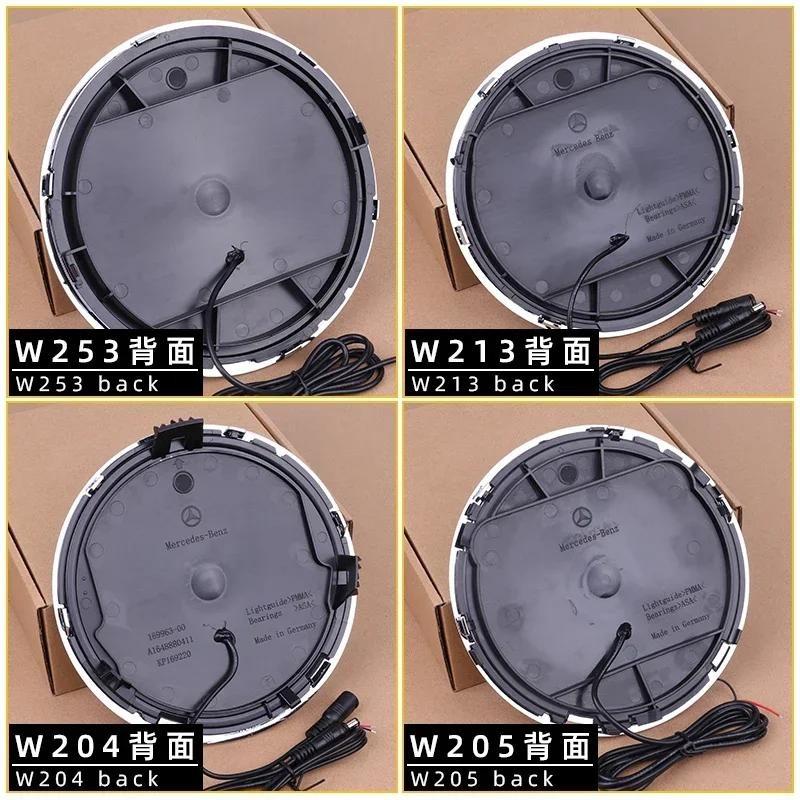 Эмблема-звезда с подсветкой LED белого цвета для решетки радиатора автомобиля для Mercedes-Benz C117 W204 W205 W213 W253 W166 W176 GLA GLAE