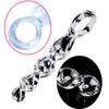 20cm Glass Drill Butt Plug Sensual Sex Toy Explore Ass Play Women Gay Stimulate Orgasmic Finger Ring Extrame Anal Masturbation