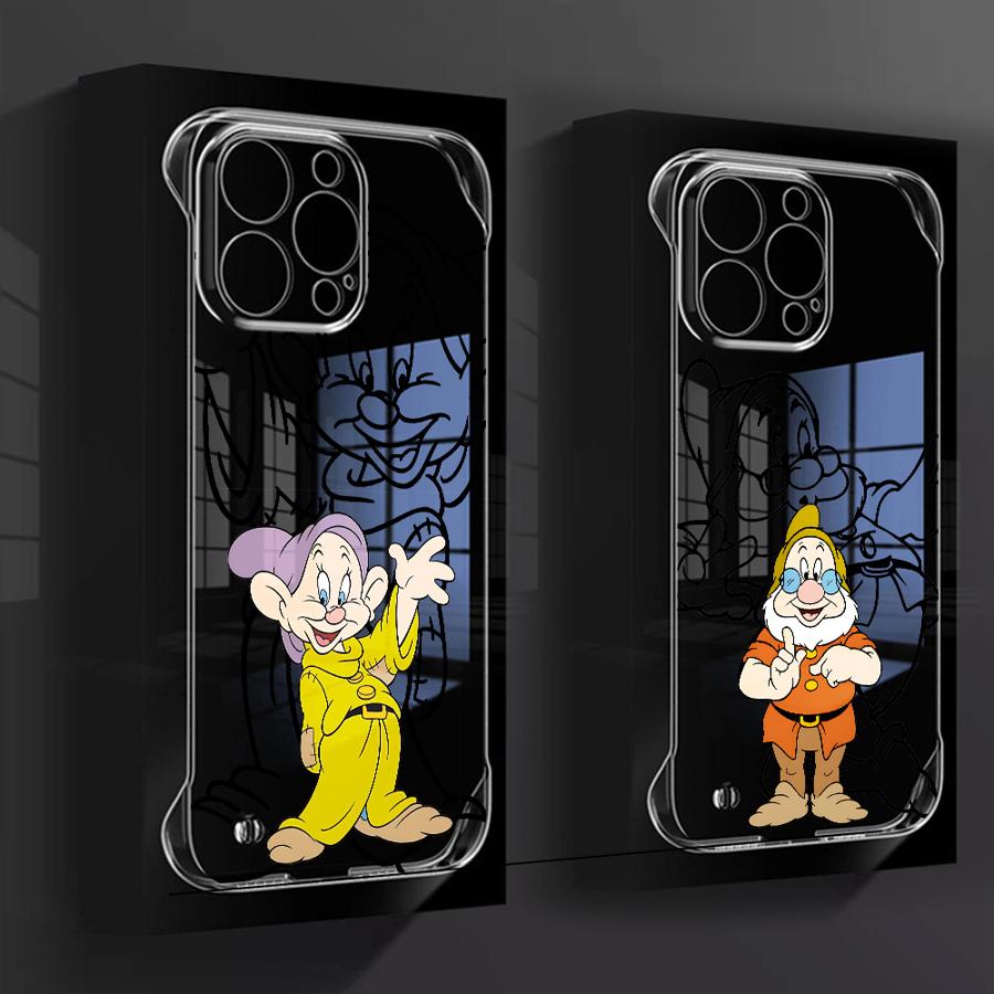 Чехол для телефона Белоснежка и Семь Гномов для Apple iPhone 15 16 Pro Max 13 14 Plus 12 11 Pro plus Матовый