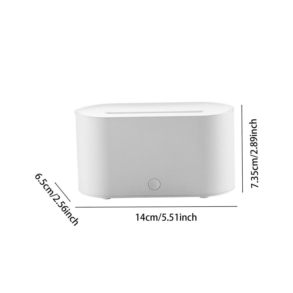 Flame Diffuser Humidifier Colorful Flame 130ml Simulated Flame with Light Air Humidifier for Living Room Office Desktop Yoga SPA