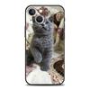 Чехол для телефона «Милая кошка, приносящая исцеление» для серии iPhone 17 16 15 14 13 12 11 Pro Max Plus Двухслойная защита