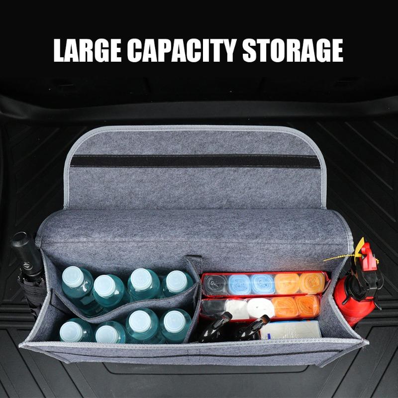 Car Soft Felt Storage Bag Organizer Car Foldable Trunk Bag Car Accessories For SEAT Arona Leon MK1 MK2 MK3 Leon Ibiza 6l 6j Altea Alhambra