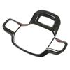 Steering Wheel Panel Cover ABS Carbon Fiber Style Decorative Trim Replacement for Ford 2021 and Up