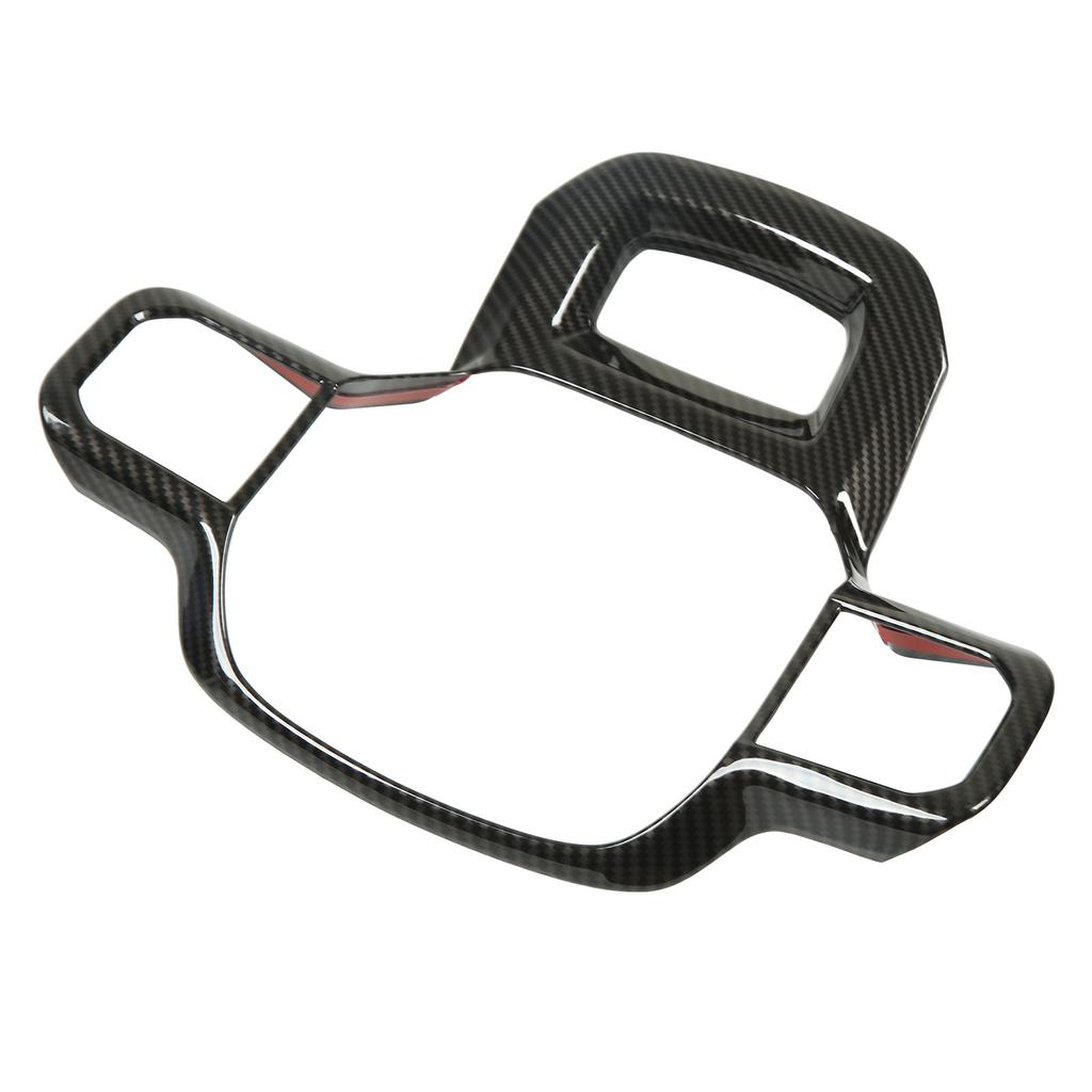 Steering Wheel Panel Cover ABS Carbon Fiber Style Decorative Trim Replacement for Ford 2021 and Up