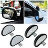 2Pcs 360 Degree Blind Spot Convex Mirrors Adjustable Wide Angle Side Rear Mirrors Beginner