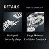 MARK FAIRWHALE Automatic Mechanical Watch for Men FW-6054 Roman Numeral Dial Metal Band Business Dress Male Watch