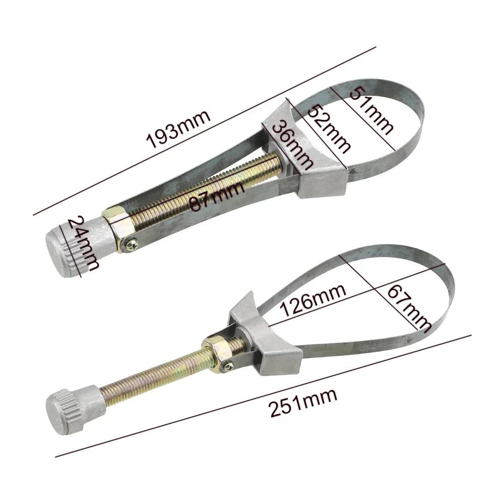 Car Oil Filter Removal Too Hand Tools Adjustable Automobile 60mm To120mm Diameter Steel Strap Wrench Spark Plug Repair Tool Mass Air Flow 3