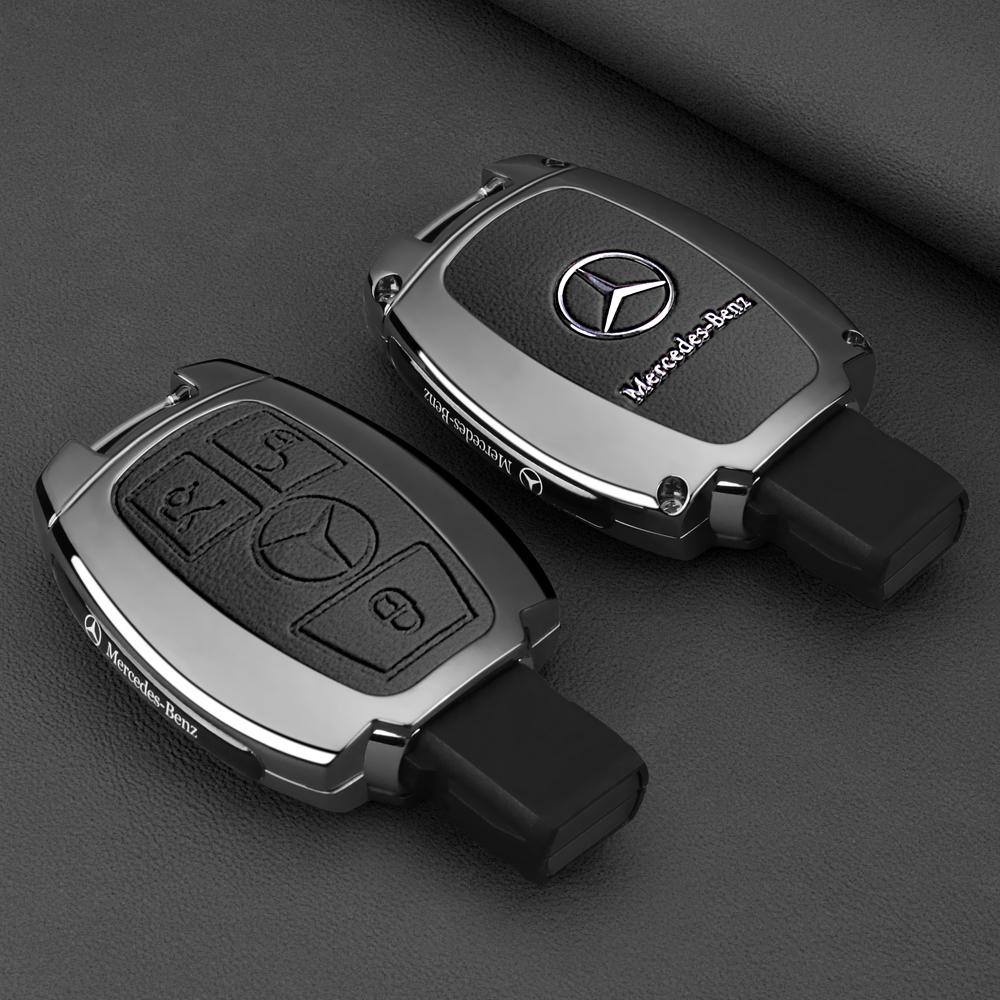 DDJ2   Leather Car Key Case Case Shell Protection For Mercedes Benz A B C E Class GLS GLA GLK GLC CLS CLA AMG W204 W205 W212 W463 W176