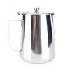 Stainless Steel Coffee Cup Mug Milk Frothing Pitcher Jug with Lid for Latte Coffee Art(1500ml)