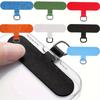 8pcs Random Color Universal Mobile Phone Anti-lost Lanyard Card Gasket Replacement Detachable Phone Hanging Cord Strap Nylon Patch Tether Pad