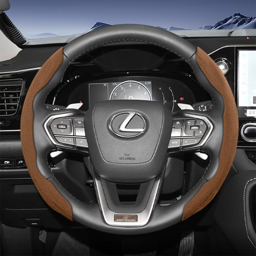 Подходит для спортивного рулевого колеса Lexus из замши, разъемного типа на кнопках, нескользящее и прочное, для моделей таких как Rx Nx Es Gx Lbx Ux Is Rz Lx