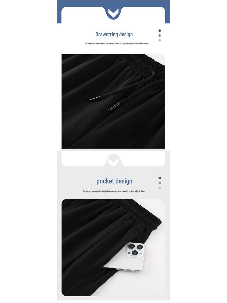 Мужские быстросохнущие спортивные шорты Ice Silk — дышащие, повседневные, легкие для бега и фитнеса летом