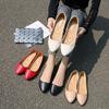 2025 Spring Summer Fashion Flats for Women Single Shoes Elegant Ladies Flat Soft Comfortable Black Red Plus Size 42 D257