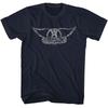 Aerosmith Wings Logo Light Music T-shirt Tops Tees Men's Women's Unisex