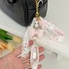 Fashionable ShoeBeaded Phone Pendant Keychain Ornament Keyring Phone Charm Chain Decorative Accessory for Bag Purse