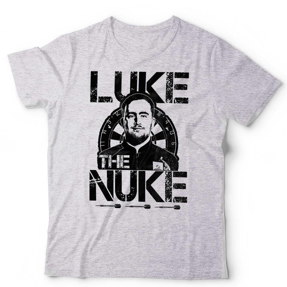 Luke Littler The Nuke TShirt Unsex Darts Champion Bullseye 180 Vintage Retro