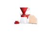 HARIO Coffee Server V60 02 Set Coffee Drip for Cups Red 1-4 VCSD-02R