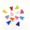 Colorful Acrylic Alphabet 'A' Beads for DIY Keychains & Charms