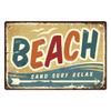 Летний пляжный декор Винтажные металлические жестяные таблички Табличка Металлическая пластина Ретро постеры Настенный декор Морской