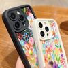 Чехол для телефона с мультяшными цветами для iPhone 17 Pro Max Air 16 15 Pro Max 14 13 12 Pro Max 11 Прозрачная мягкая задняя крышка из ТПУ