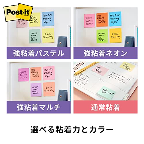 Самоклеящиеся листочки Post-It Notes, неоновые цвета, 75 x 100 мм, 90 листов x 5 книг 657-5SSAN