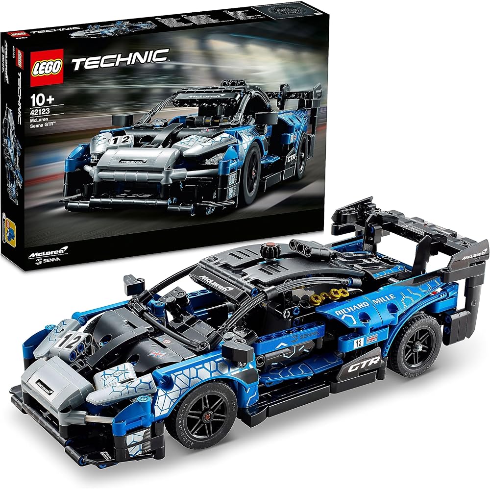 Конструктор LEGO Technic McLaren Senna GTR 42123, образовательный автомобиль STEM для мальчиков от 10 лет