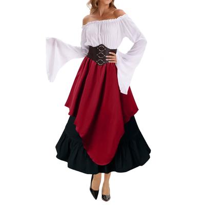 Женская мода Ретро Топ с длинным рукавом Свободный пуловер Повседневные топы