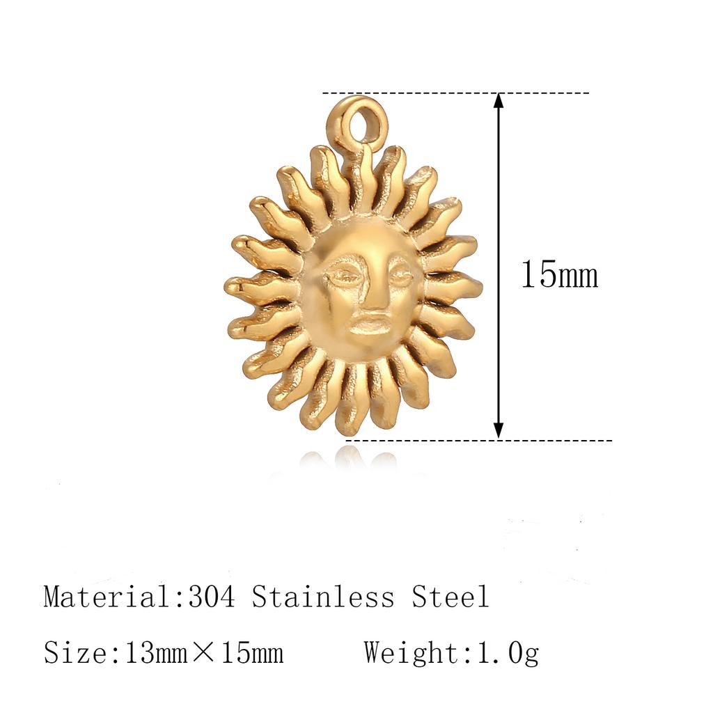 3Pcs Pet Dog Claw/Compass North Star/Sea Wave/Cat's Paw Charms Stainless Small Pendants for Necklace Bracelet DIY Jewelry Making