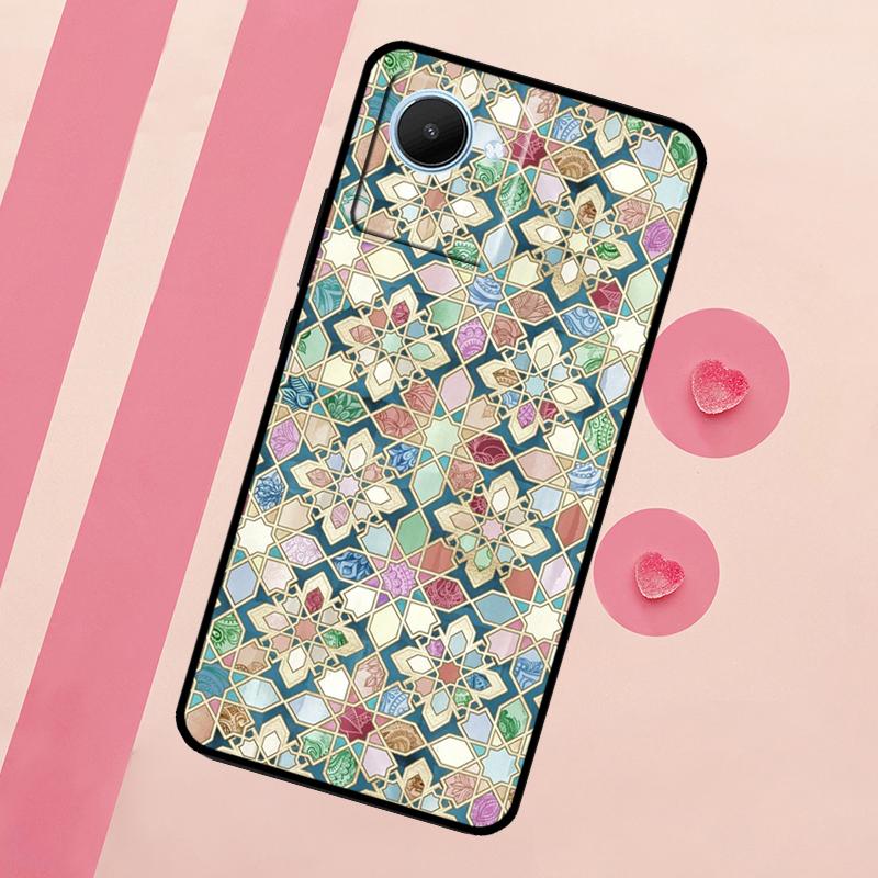 Приглушенный марокканский мозаичный чехол для Realme GT Neo 5 3T 2T 9 11 10 Pro Plus C11 C15 C21Y C25S C30 C31 C33 C35 C53 C55